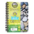 Notebook, 4x6, Side Coil, 65 Ruled Sheets, Stone Paper