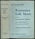 Rumanian Folk Music Volume I Instrumental Melodies