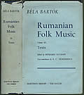 Rumanian Folk Music Volume III Texts