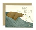 Card Single Grizzly Bear Cupcakes Birthday Yeppie Paper