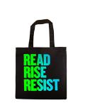 Read Rise Resist Tote Bag (Green to Blue)