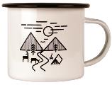 Powells Enamel Camping Mug
