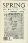 Spring the Journal of the E E Cummings Society Fall 1992