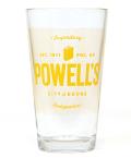Powell's Halftone Pint Glass (Citron Yellow)