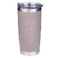 Mug Stainless Steel Gray Travel Trust in the Lord - Prov 3:5