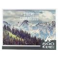 Scenic Mountain Strong and Courageous Joshua 1:9 Bible Verse 500 Piece Jigsaw Puzzle for Adults Indoor Family Activity