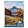Scenic Mountain Lord Is My Strength Exodus 15:2 Bible Verse 500 Piece Jigsaw Puzzle for Adults Indoor Family Activity