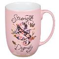 Mug Ceramic Strength & Dignity. Prov 31:25