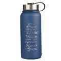 Christian Art Gifts Stainless Steel Double Wall Vacuum Sealed Insulated Water Bottle for Men and Women: I Know the Plans - Jeremiah 29:11 Inspirationa