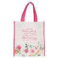 Christian Art Gifts Reusable Shopping Tote Bag for Women: May the Lord Bless You and Keep You - Numbers 6:24 Inspirational Scripture for Supplies, Gro