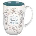 Mug Teal Great Nurse Phil, 4:13