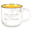 Mug Yellow Daughters Make Best Friends Prov. 3:15