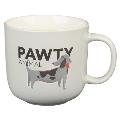 The Fur Side Coffee Mug for Dog Lovers, Pawty Animal Ceramic