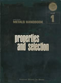 Metals Handbook 8th Edition Volume 1 Properties & Selection of Metals