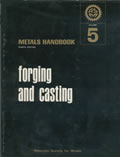 Metals Handbook 8th Edition Volume 5 Forging & Casting