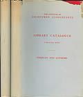 Institute of Chartered Accountants in England and Wales Library Catalogue in 2 Volumes