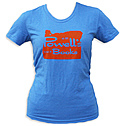 Powell's Blue Womens Oregon T-Shirt (Medium)