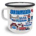 City of Portland Enamel Mug