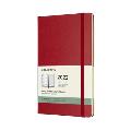 CAL22 Moleskine 12 Month Weekly Large Scarlet Red Hard Cover