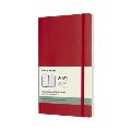 CAL22 Moleskine 12 Month Weekly Large Scarlet Red Soft Cover