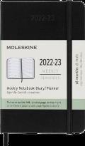 CAL23 Moleskine 18 Month Weekly Pocket Black Hard Cover