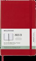 CAL23 Moleskine 18 Month Weekly Large Scarlet Red Hard Cover