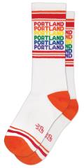 Portland Rainbow Gym Crew Socks
