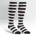 Black & White Curvy Womens Knee Socks