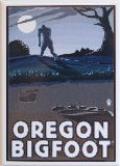 Oregon Bigfoot at Night Lantern Press Magnet