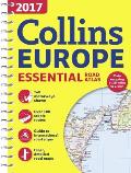 2017 Collins Europe Essential Road Atlas