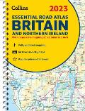 2023 Collins Essential Road Atlas Britain & Northern Ireland A4 Spiral