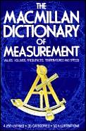 Macmillan Dictionary Of Measurement