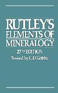 Rutleys Elements Of Mineralogy 27th Edition Rev