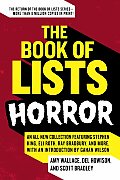 Book Of Lists Horror An All New Collection Featuring Stephen King Eli Roth Ray Bradbury & More with an Introduction by Gahan Wilson