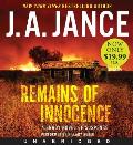 Remains of Innocence Low Price CD A Brady Novel of Suspense