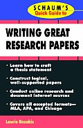Schaums Quick Guide To Writing Great Research
