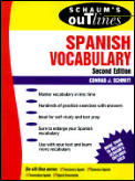 Schaums Outline Spanish Vocabulary 2nd Edition