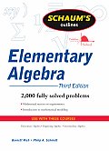 Elementary Algebra 3rd Edition Theory & Problems