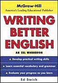 Writing Better English An Esl Workbook