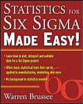 Statistics For Six Sigma Made Easy 1st Edition