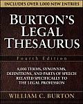 Burtons Legal Thesaurus 4th Edition
