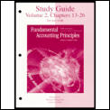 Study Guide, Volume 2, Chapters 13-26 to Accompany Fundamental Accounting Principles