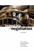 Essentials Of Negotiation 3rd Edition