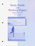 Study Guide and Working Papers Chapters 1-13 for Use with College Accounting