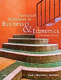 Statistical Techniques in Business & Economics with CDROM
