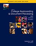 Gregg College Keyboarding & Document Processing Microsoft Office Word 2007 Update Lessons 1 60 10th Edition