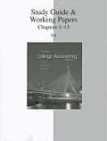 Study Guide & Working Papers to Accompany College Accounting Chapters 1 13 13th edition