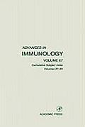 Advances in Immunology: Cumulative Subject Index, Volumes 37-65 Volume 67