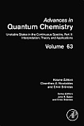 Unstable States in the Continuous Spectra (II: Interpretation, Theory and Applications): Volume 63