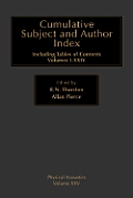 Cumulative Subject and Author Index, Including Tables of Contents Volumes 1-23: Volume 25